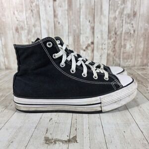 Converse Chuck Taylor All Star High Top Black Canvas Sneakers 272855F Kids 6 W8